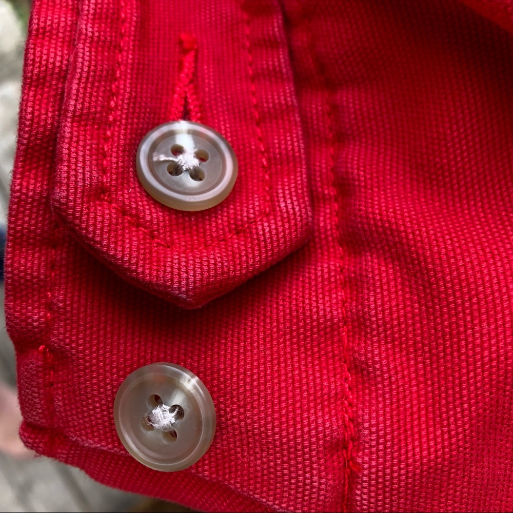 Eddie Bauer oversized zip up red coat - Picture 4 of 7